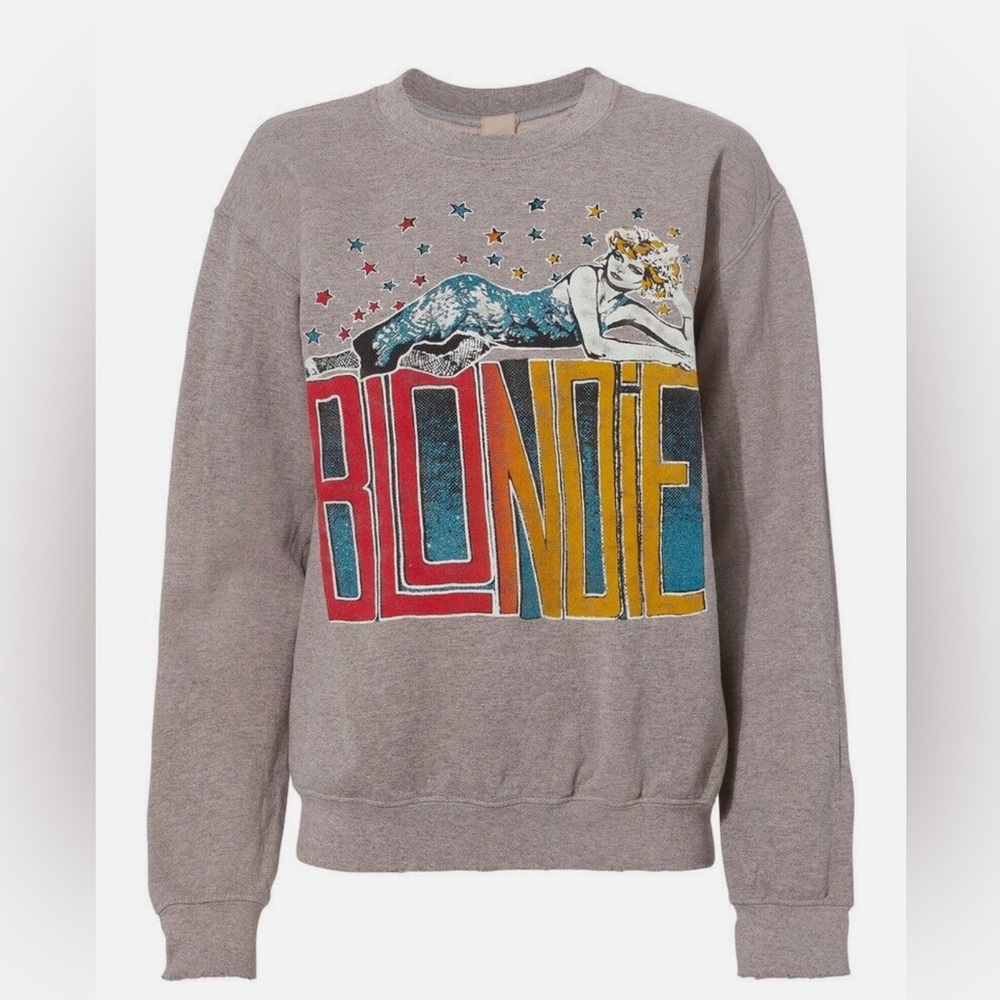 Madeworn Blondie Multicolored Glitter Sweatshirt Size L